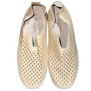 Ilse Jacobsen Cream Tulip 139 Slip On Perforated Sneaker Shoe